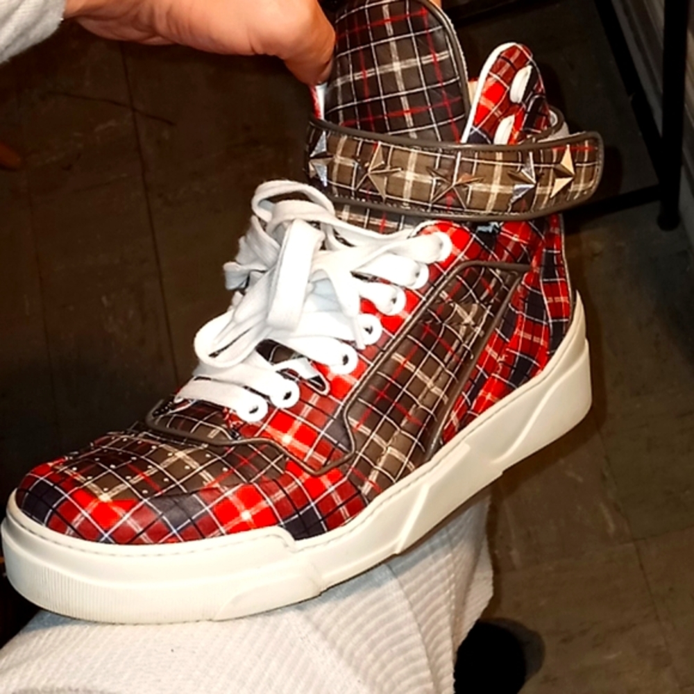 Givenchy high top plaid
